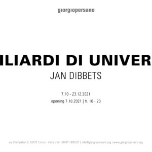 Jan Dibbets | Miliardi di universi